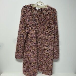 Spunky Pink Duster Sweater